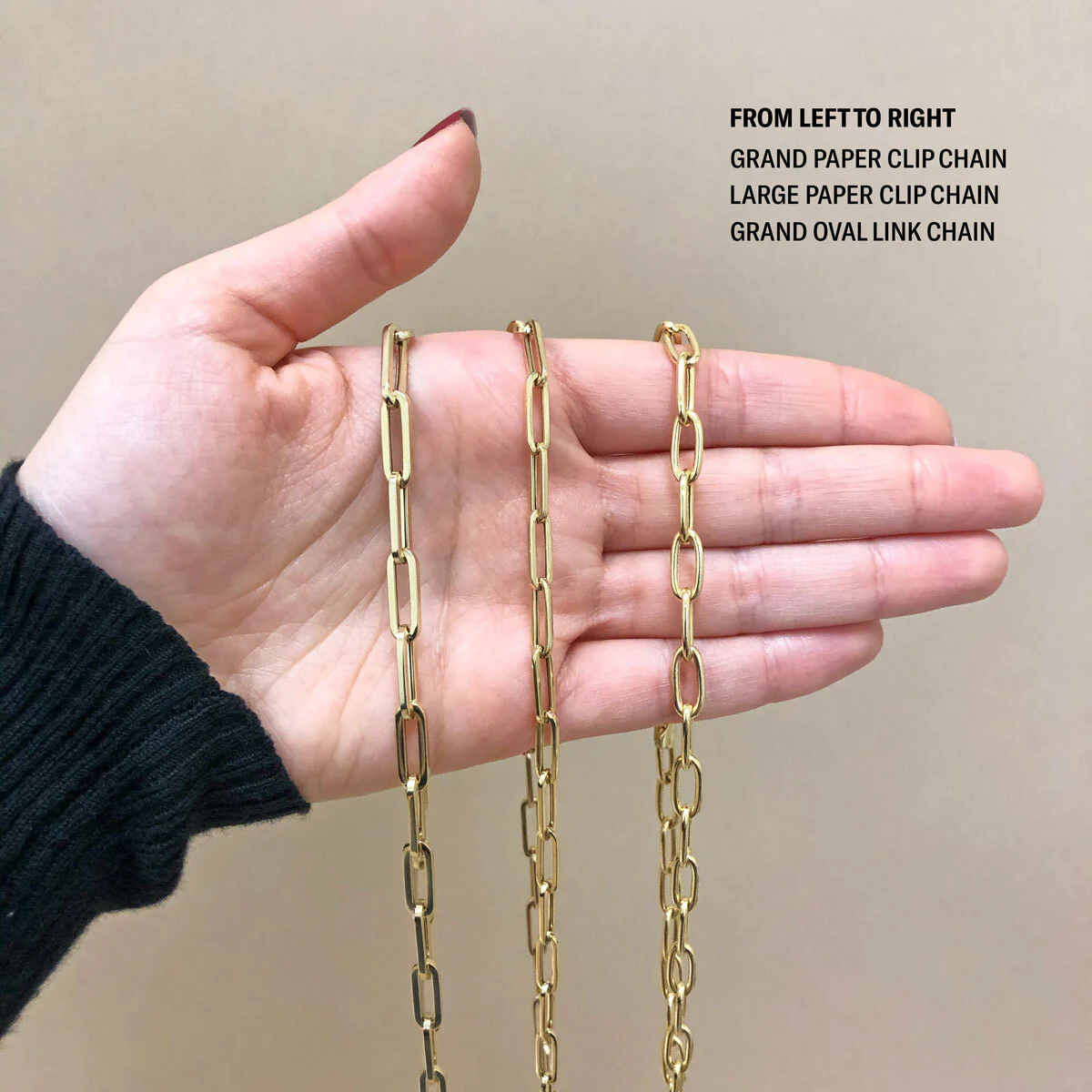 14K Grand Paperclip Chain - Image 4