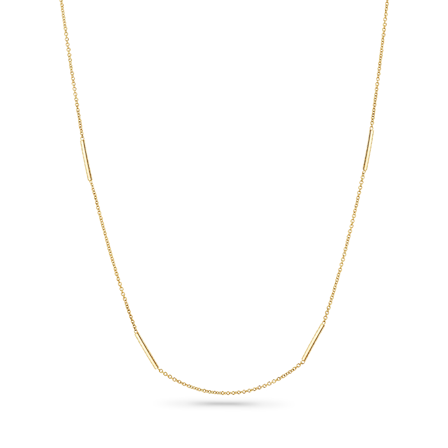 Dainty Bar Station Chain Necklace