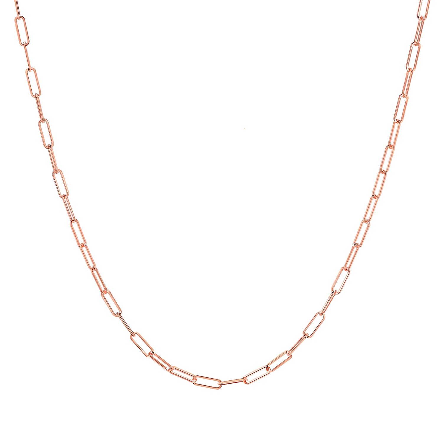 Dainty Paperclip Chain Necklace - Image 3