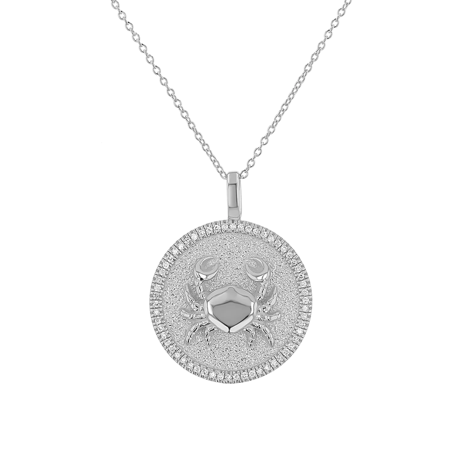 Diamond Zodiac Coin Medallion Necklace - Image 14
