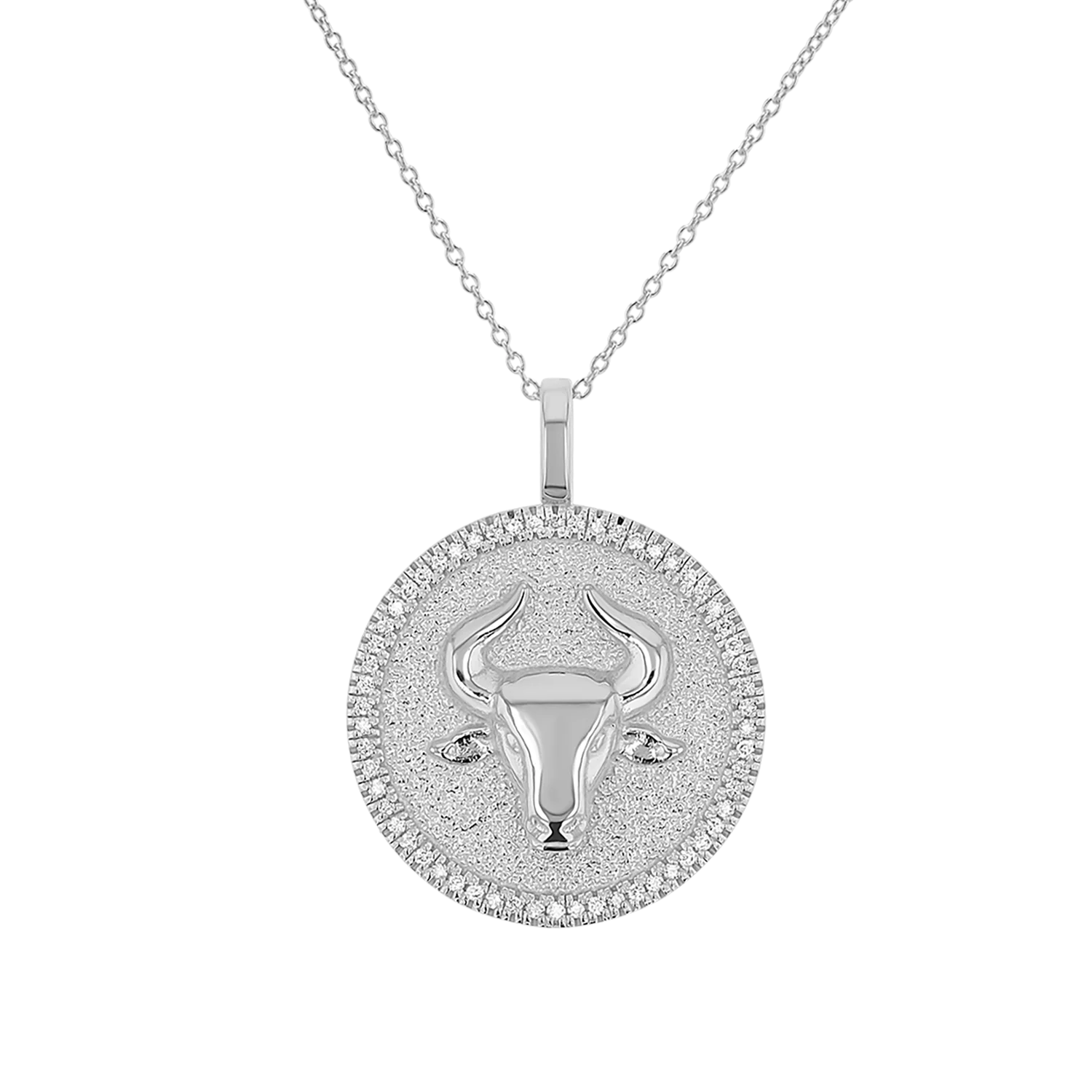 Diamond Zodiac Coin Medallion Necklace - Image 21