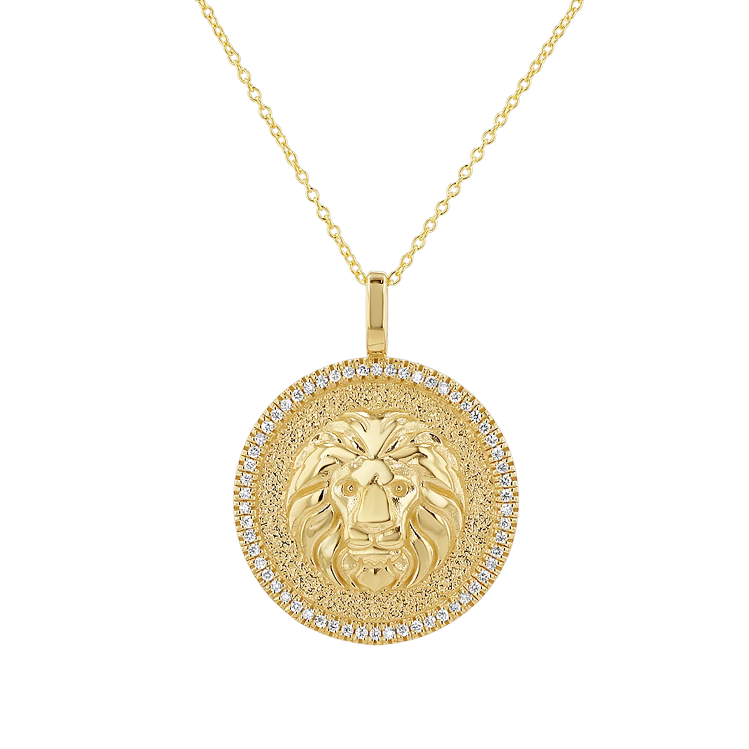 Diamond Zodiac Coin Medallion Necklace - Image 6