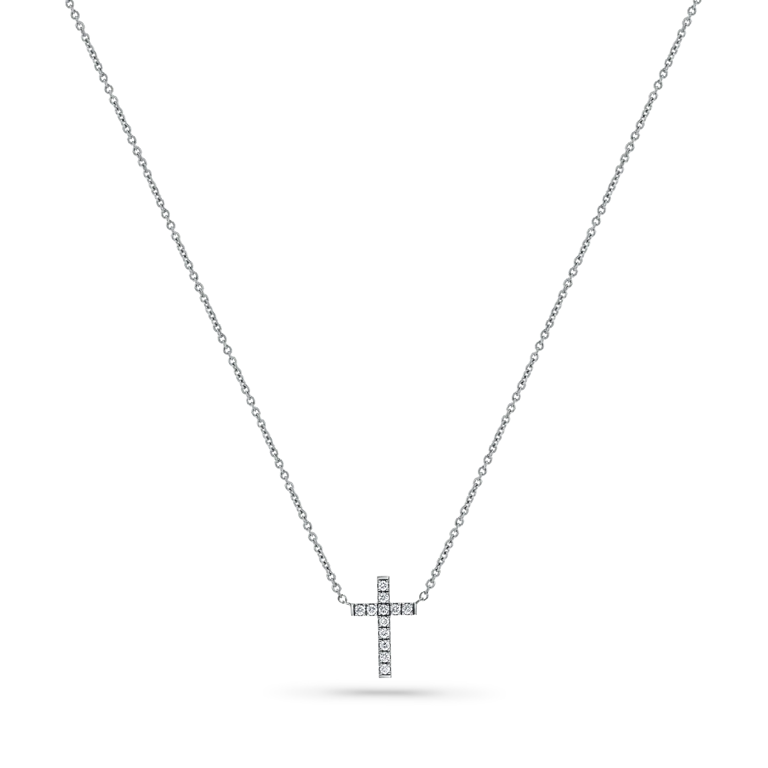 Grace Pave Diamond Cross Necklace - Image 2