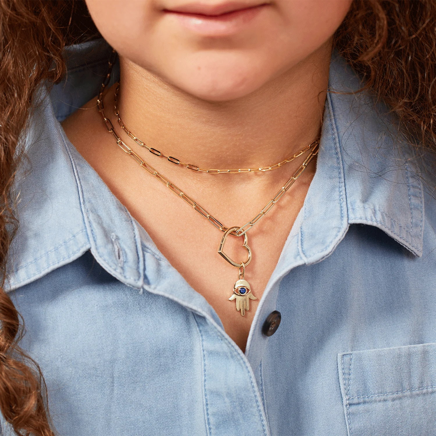 Kids Paperclip Chain Necklace - Image 4