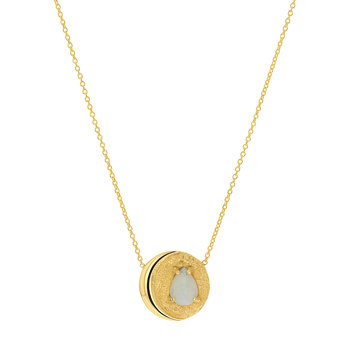 Opal Moon Necklace