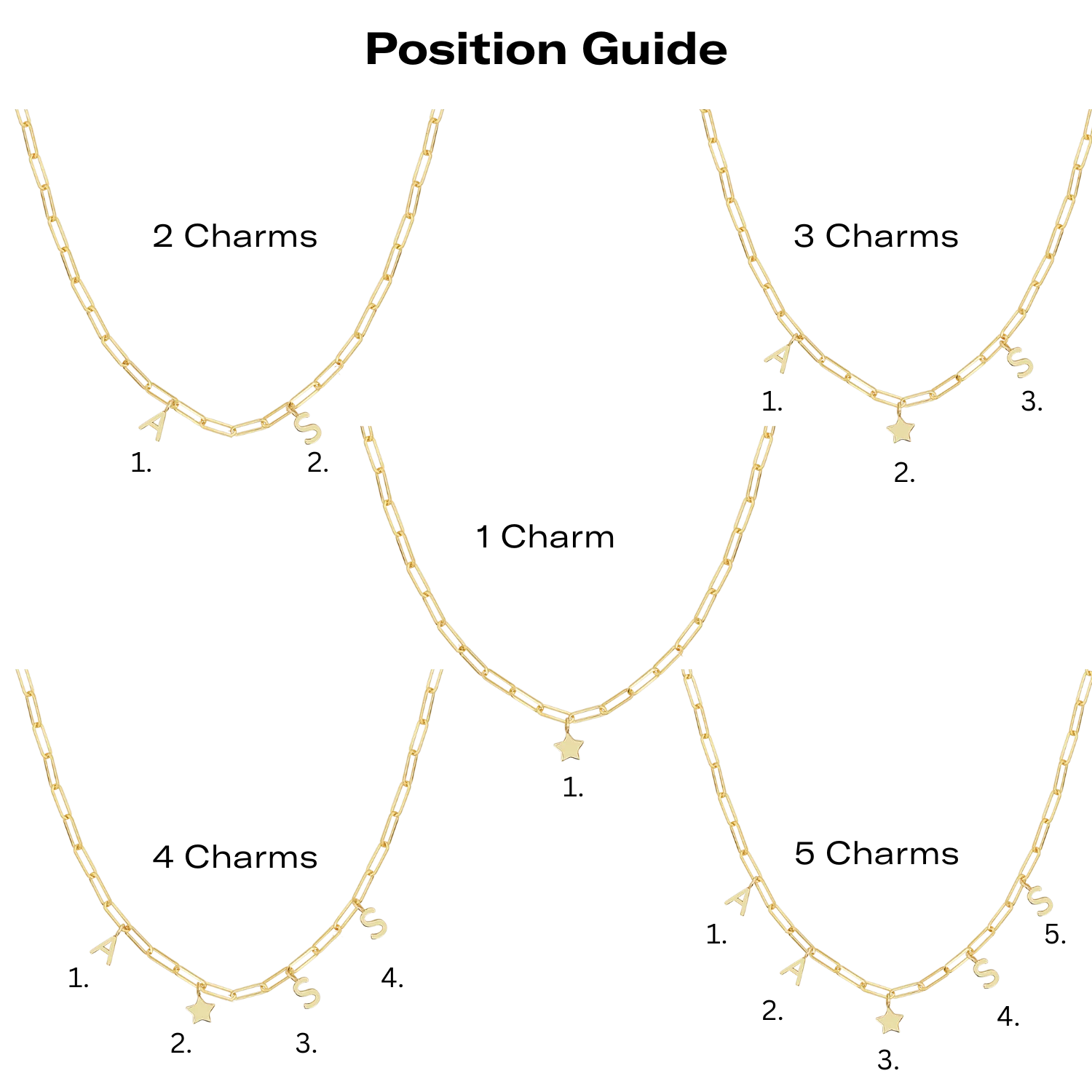 Paperclip Link Custom Charm Necklace - Image 4