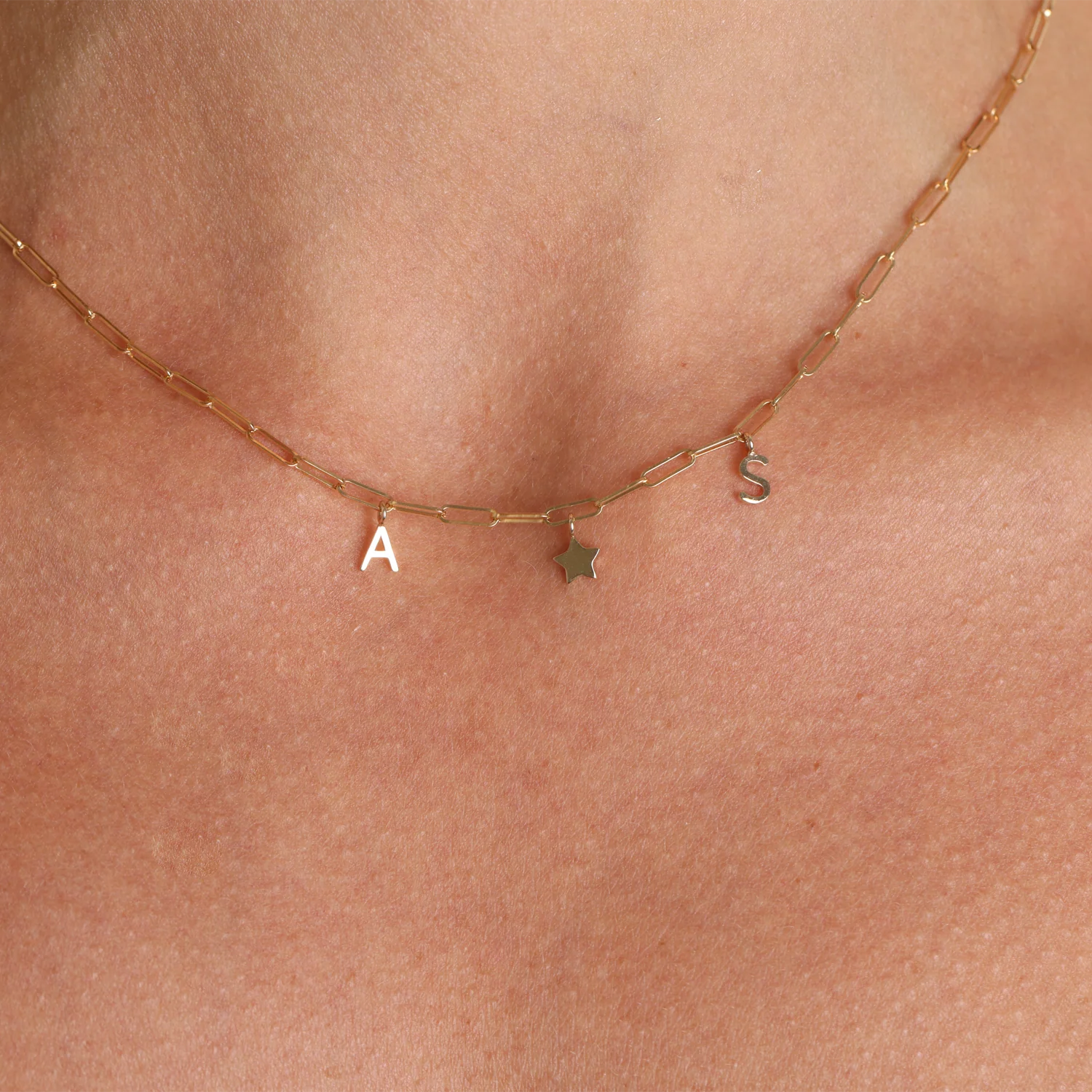 Paperclip Link Custom Charm Necklace - Image 5
