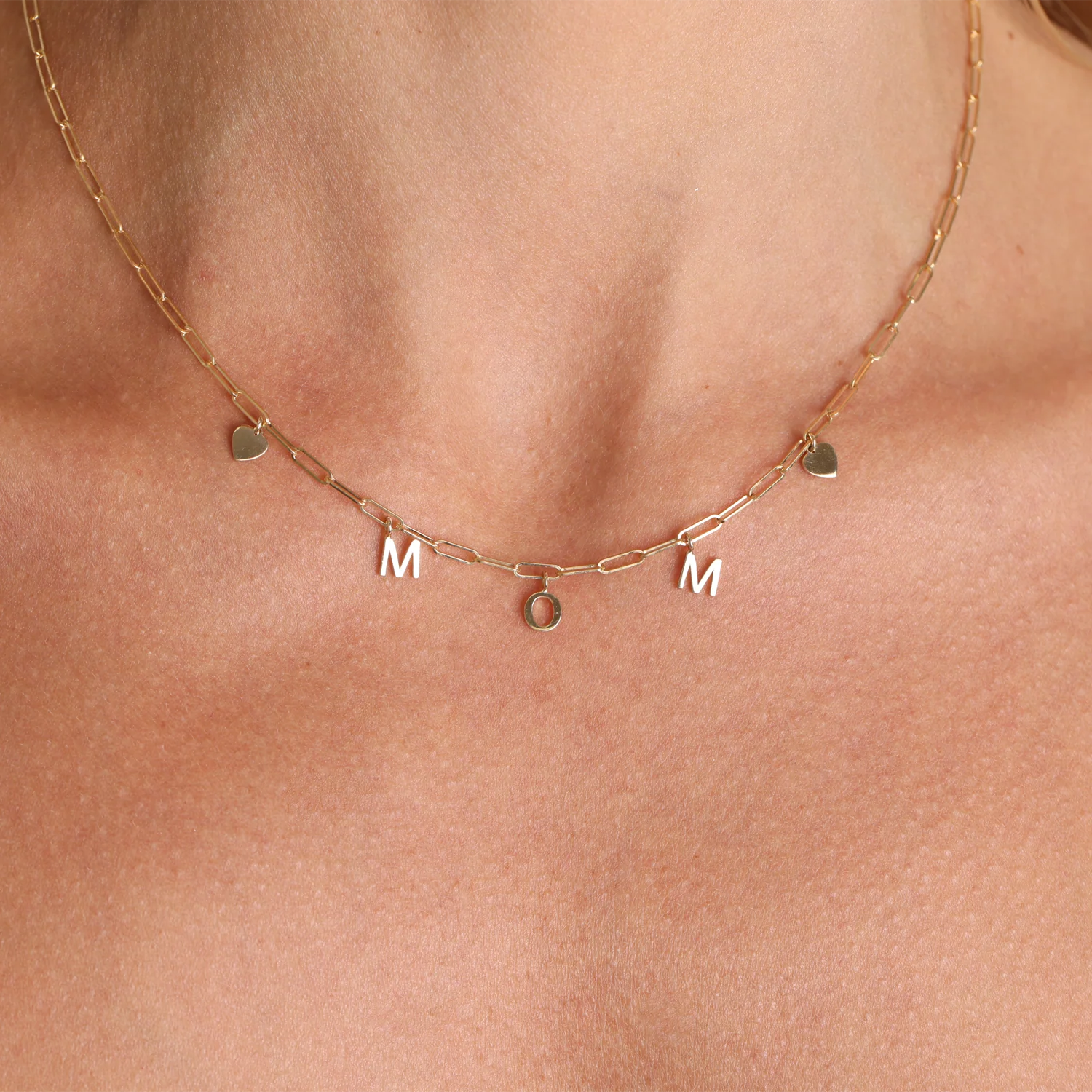 Paperclip Link Custom Charm Necklace - Image 6