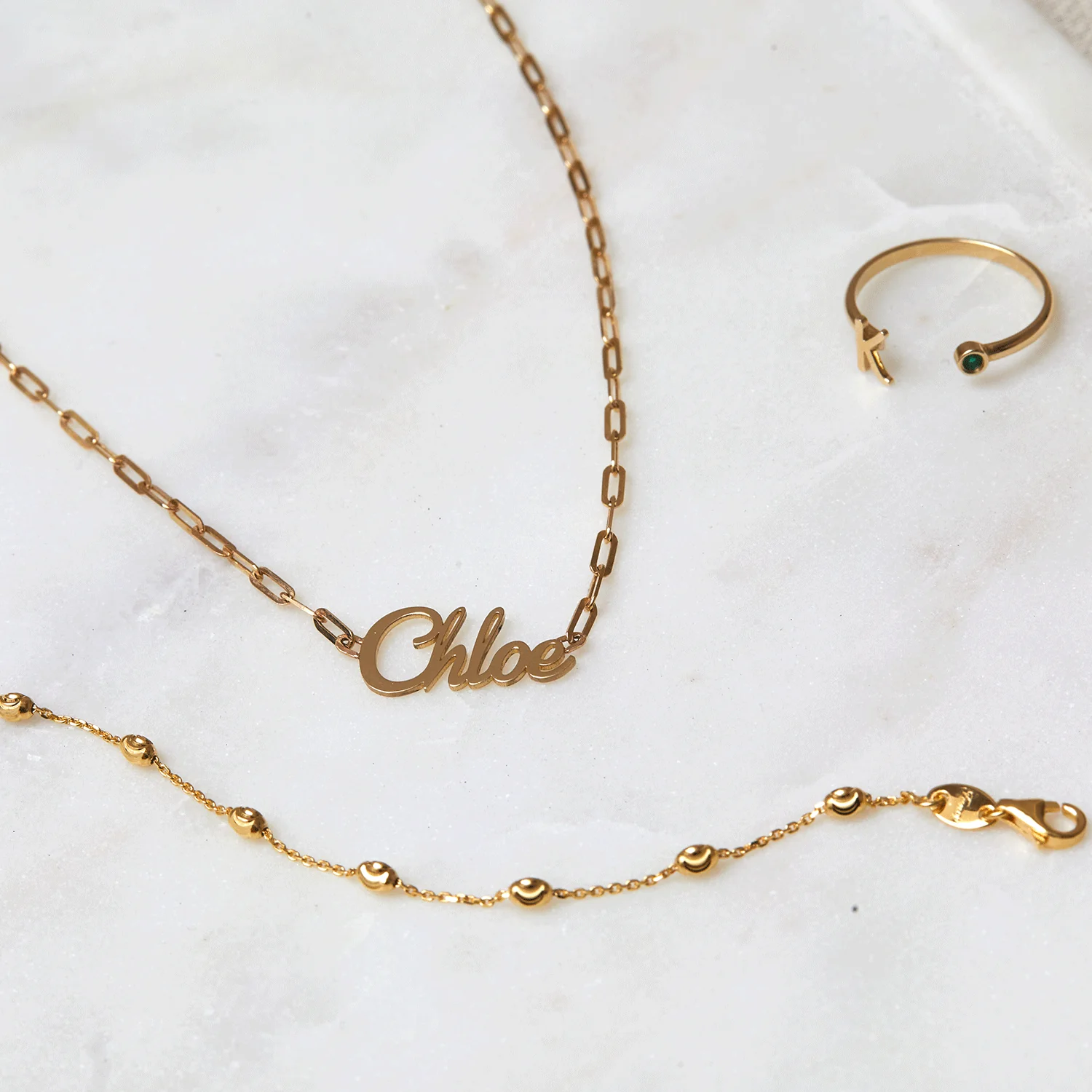 Paperclip Script Diamond Name Necklace - Image 10