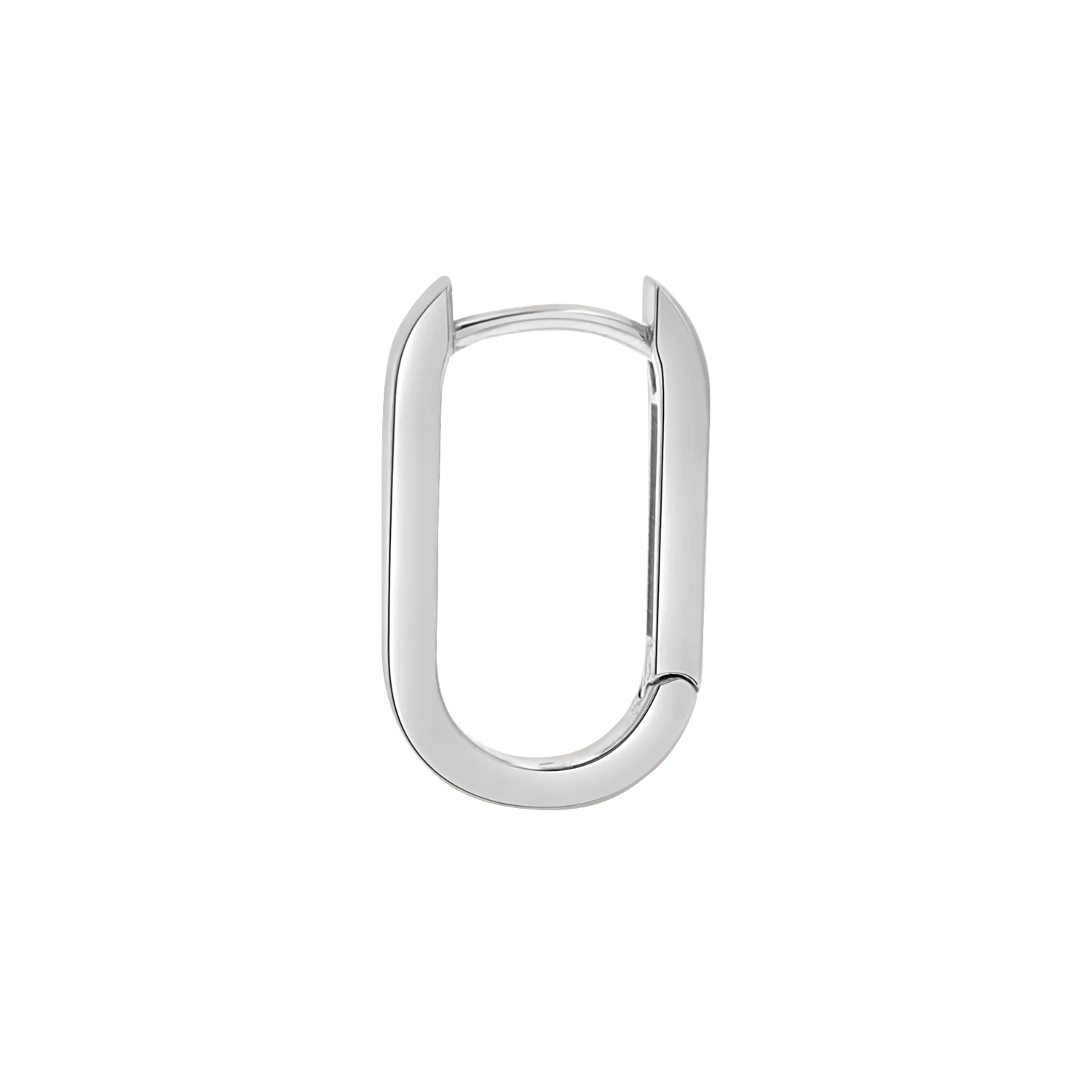 Paperclip Huggie Hoop Earrings - Image 5