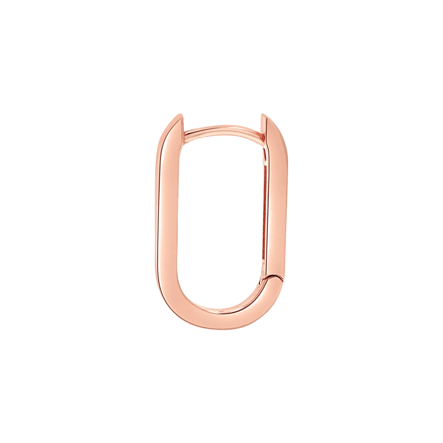 Paperclip Huggie Hoop Earrings - Image 6