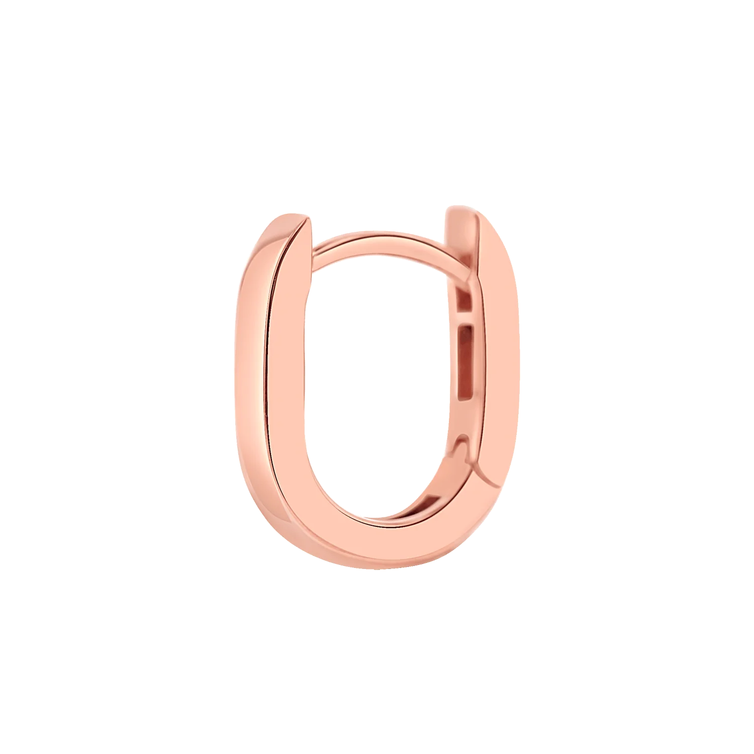 Petite Paperclip Huggie Hoop Earrings - Image 6