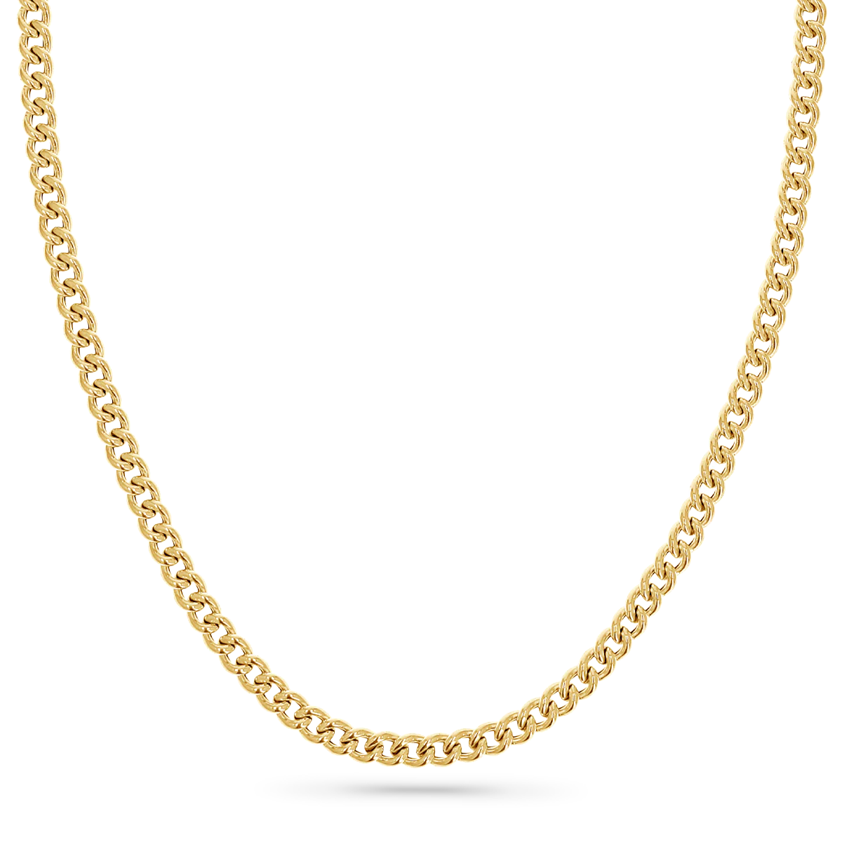 14K Signature Cuban Curb Chain Necklace