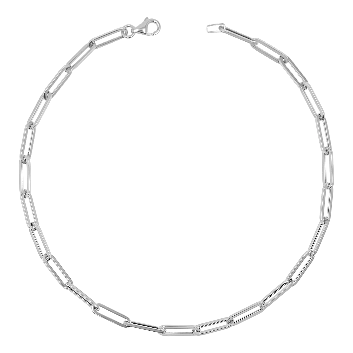 14K Signature Paperclip Chain Anklet - Image 2
