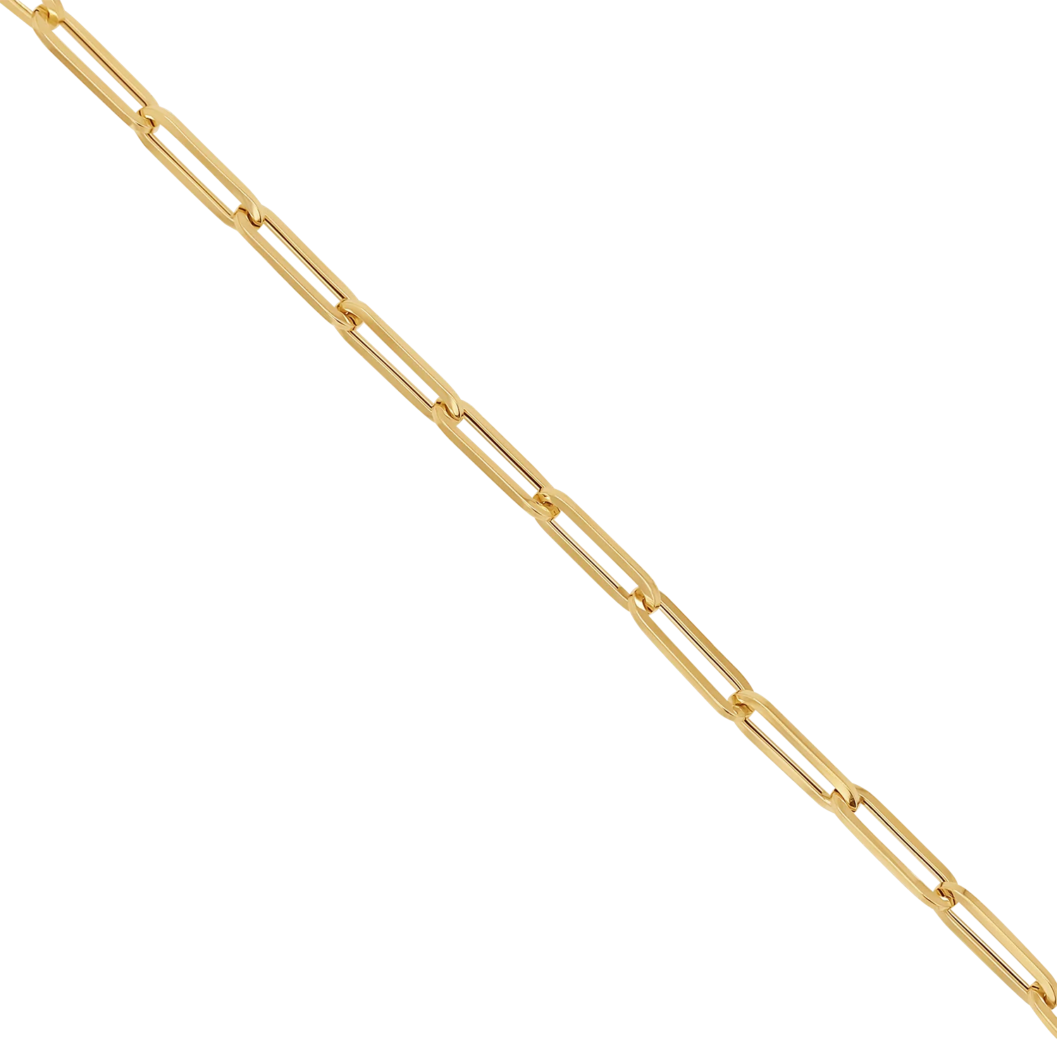 14K Signature Paperclip Chain Anklet - Image 4