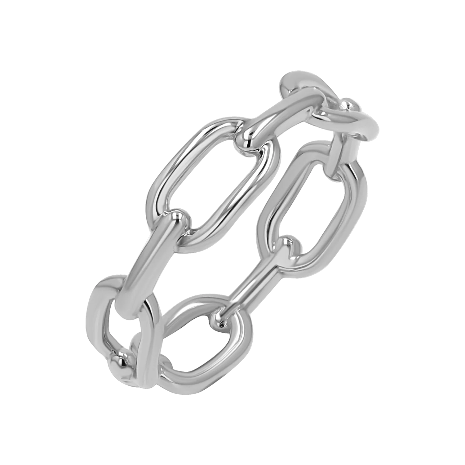 Wide Paperclip Link Ring - Image 2