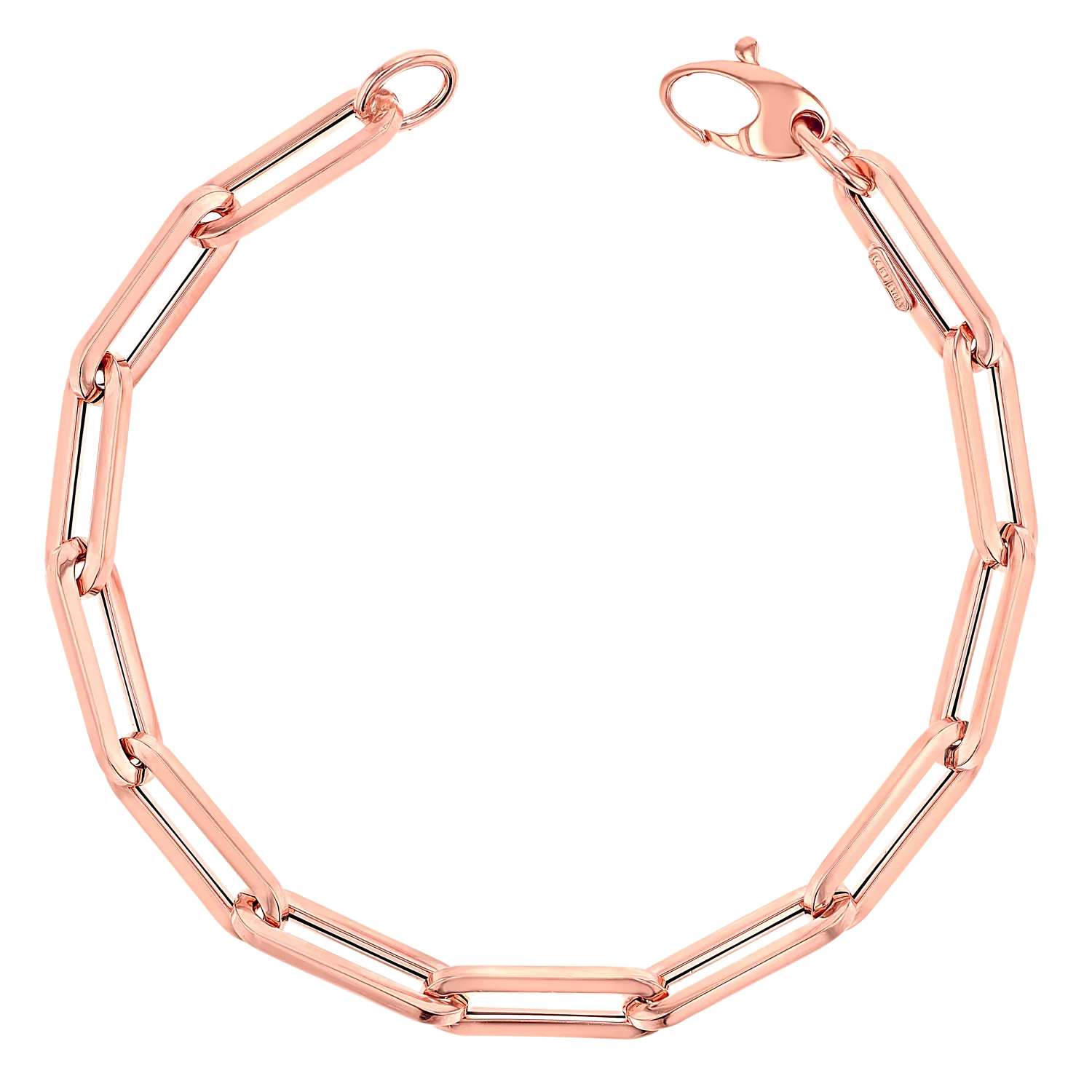 14K Grand Paperclip Chain Bracelet - Image 3