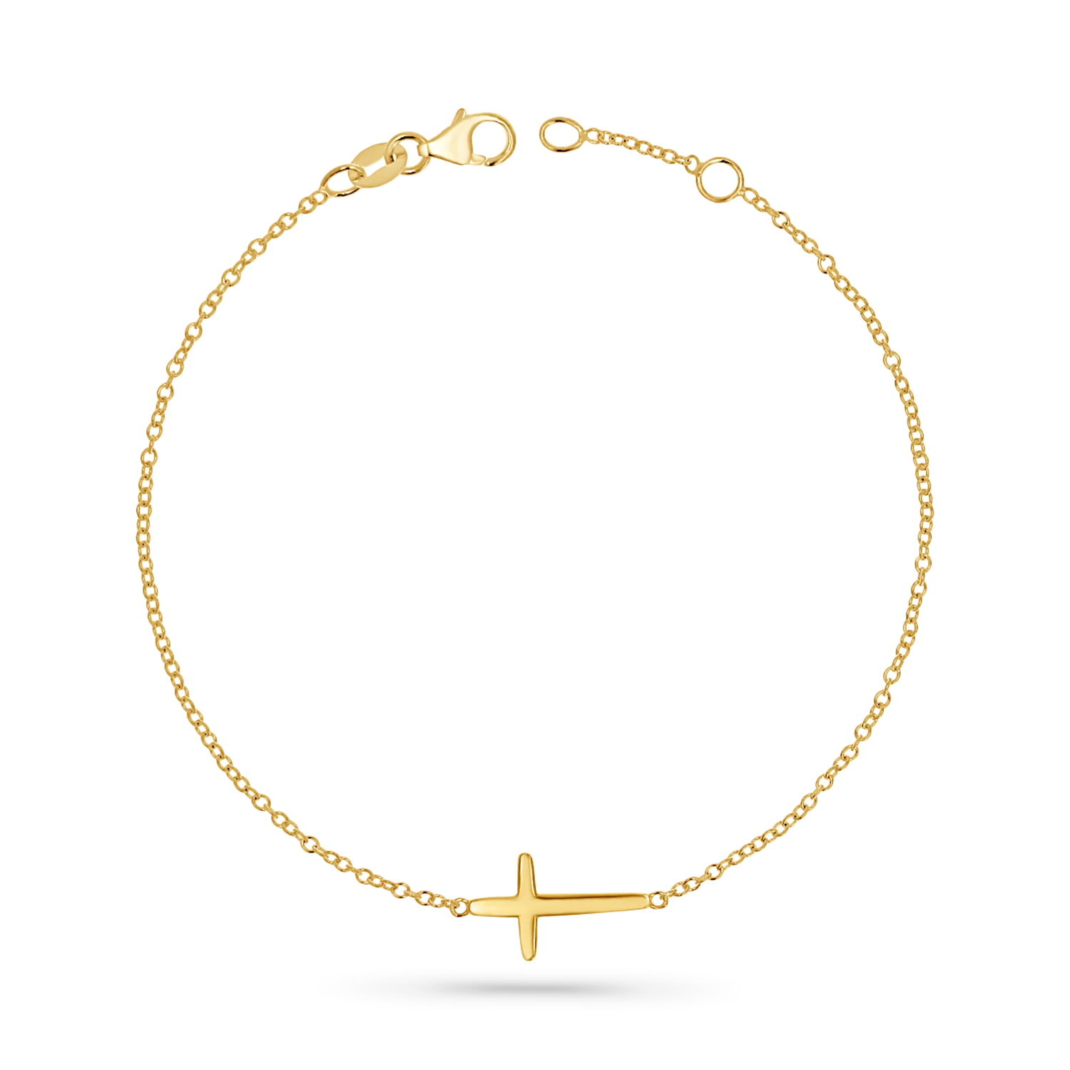 Sculptural Cross Bracelet