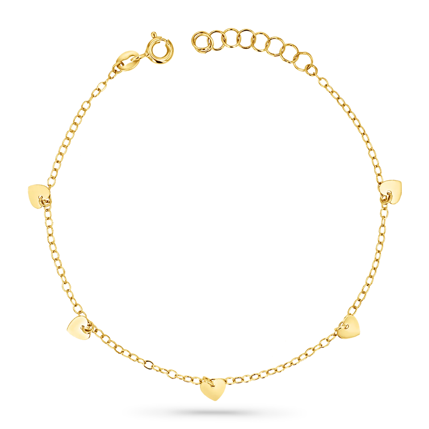 Heart Station Chain Bracelet