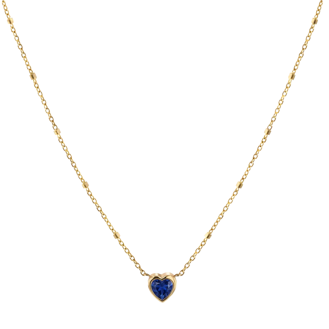 Bezel Heart Necklace - Image 8