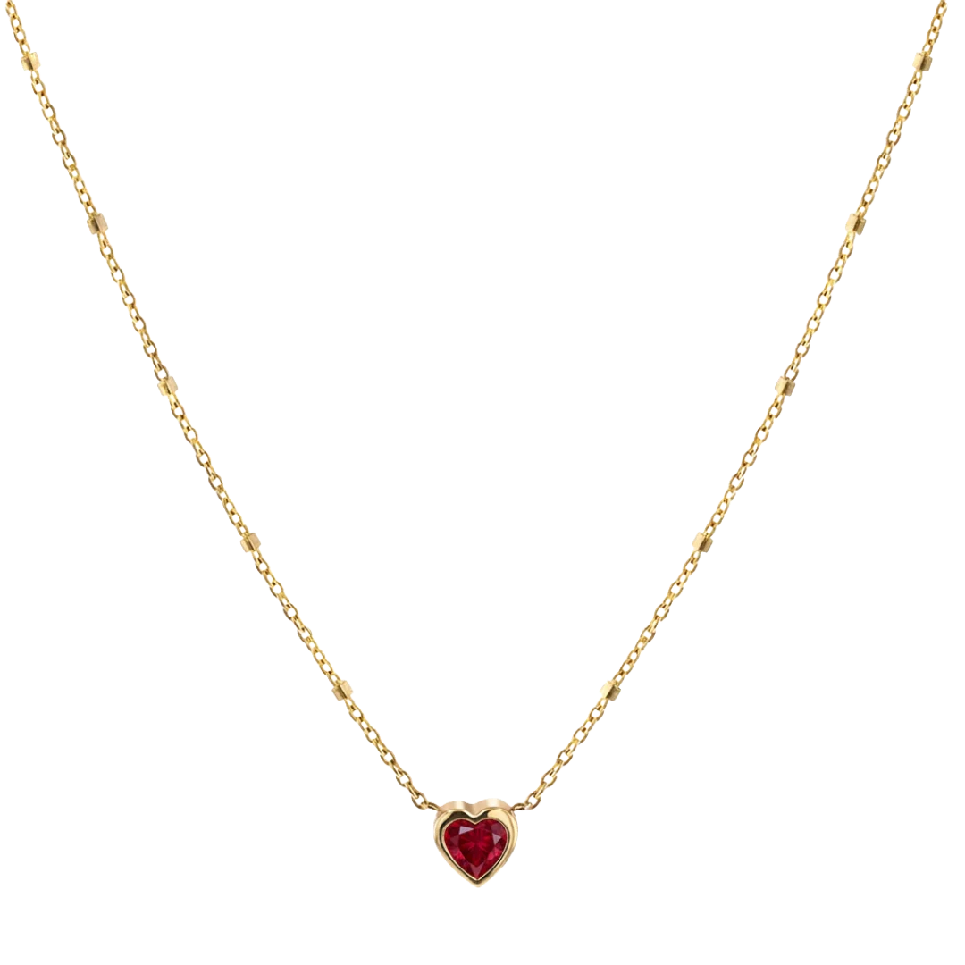 Bezel Heart Necklace - Image 9