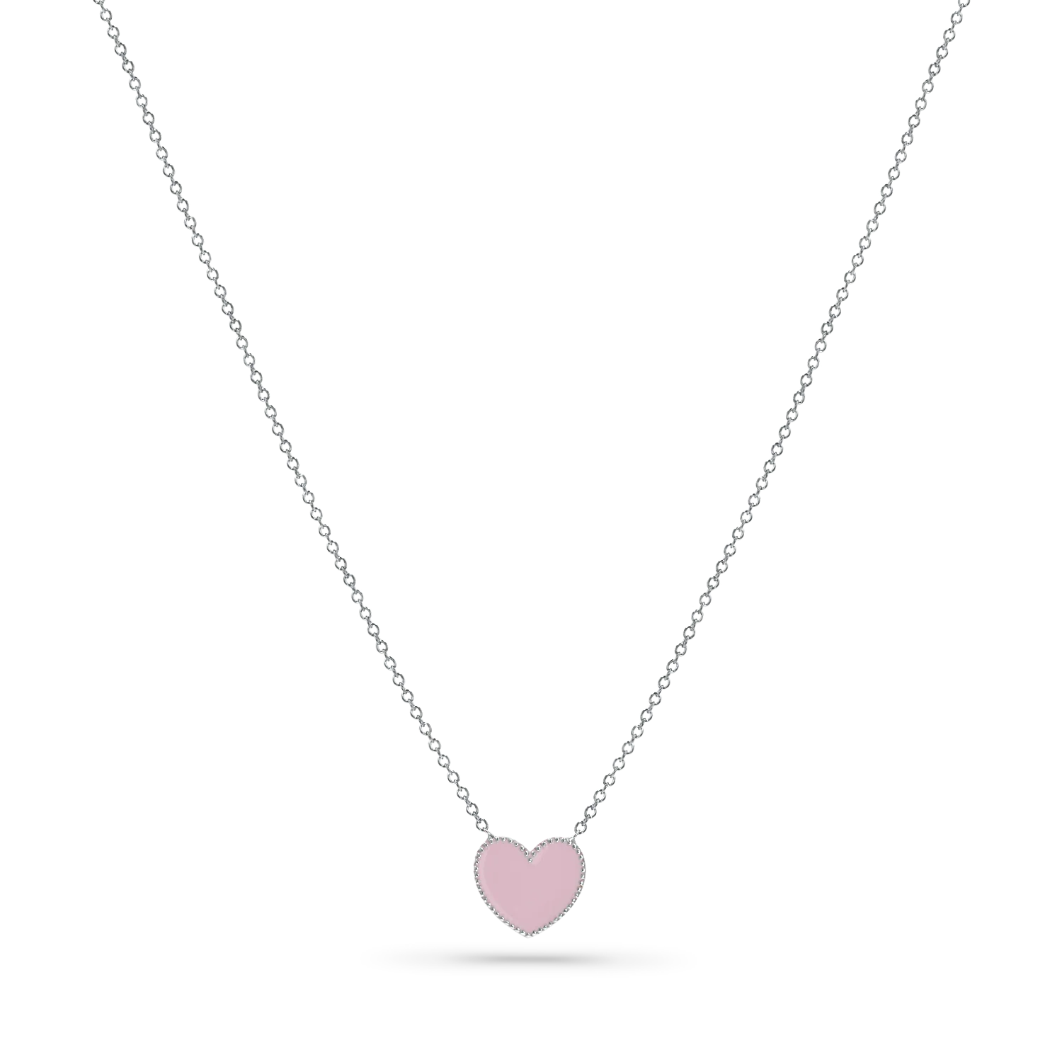 Enamel Heart Necklace - Image 2
