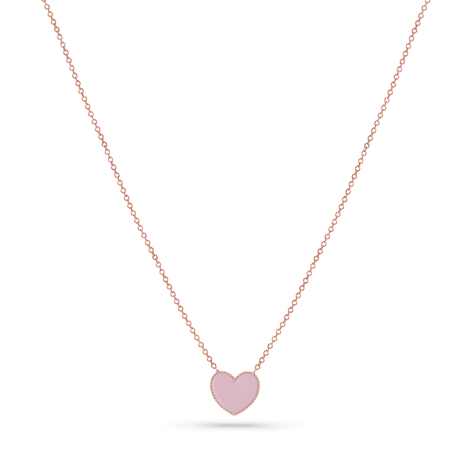 Enamel Heart Necklace - Image 3