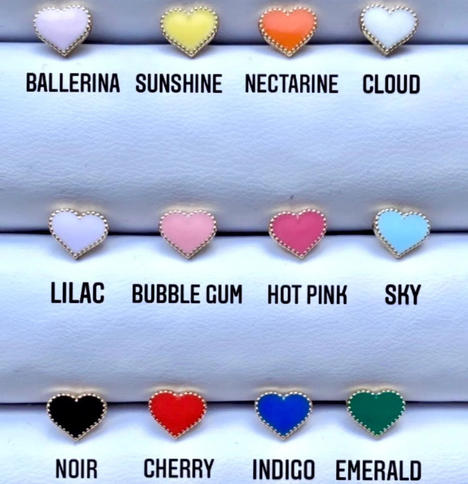 Enamel Heart Necklace - Image 5