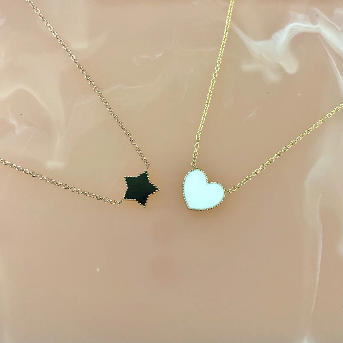 Enamel Heart Necklace - Image 7