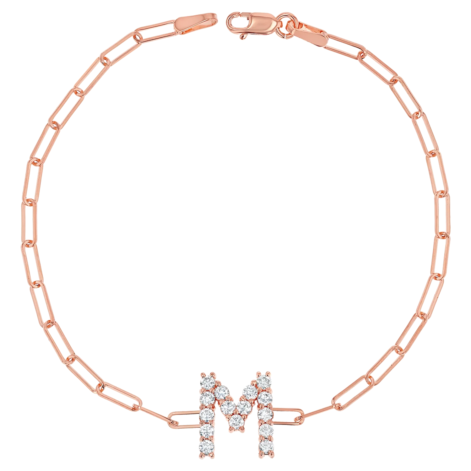 Grand Initial Paperclip Bracelet - Image 3
