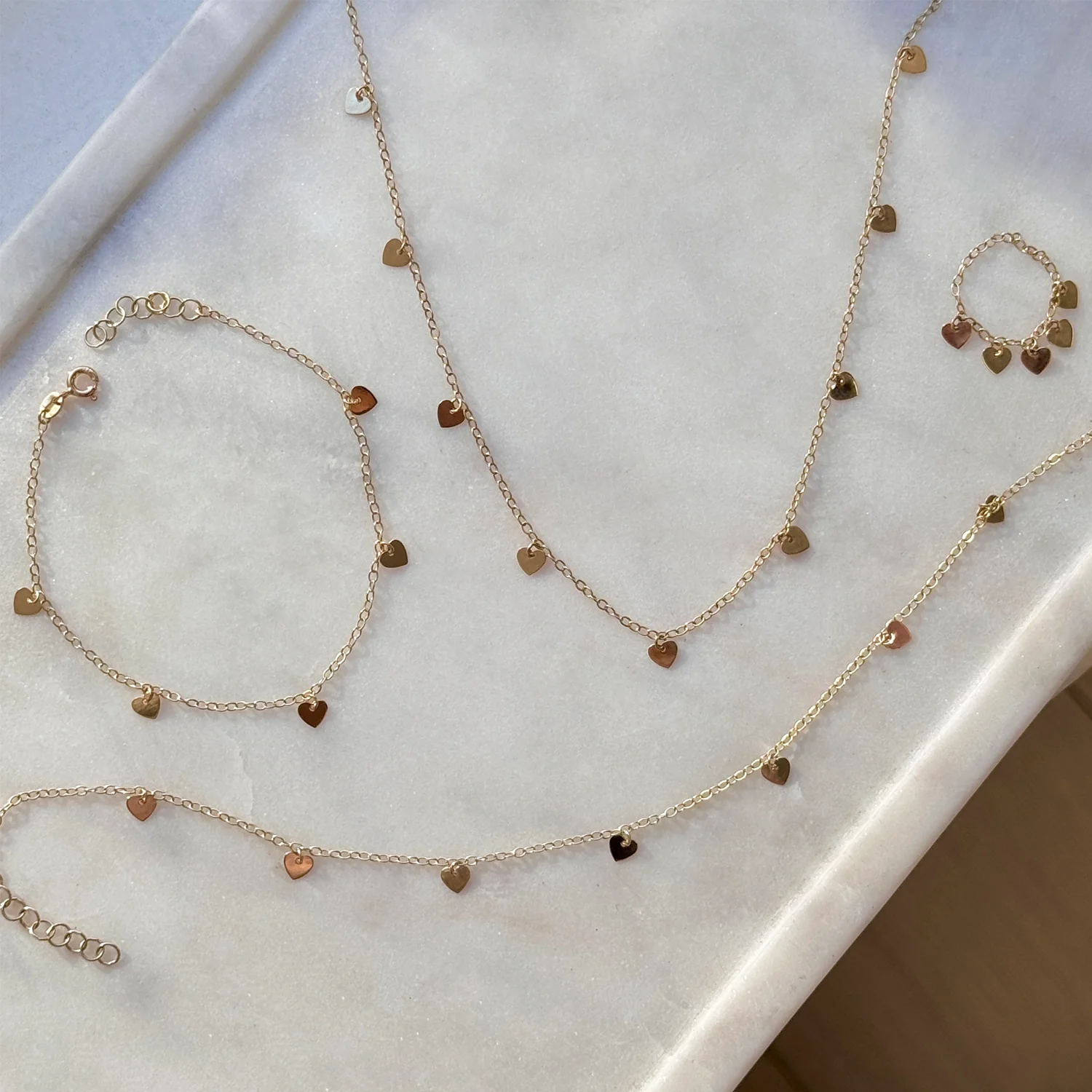 Heart Station Chain Anklet - Image 2