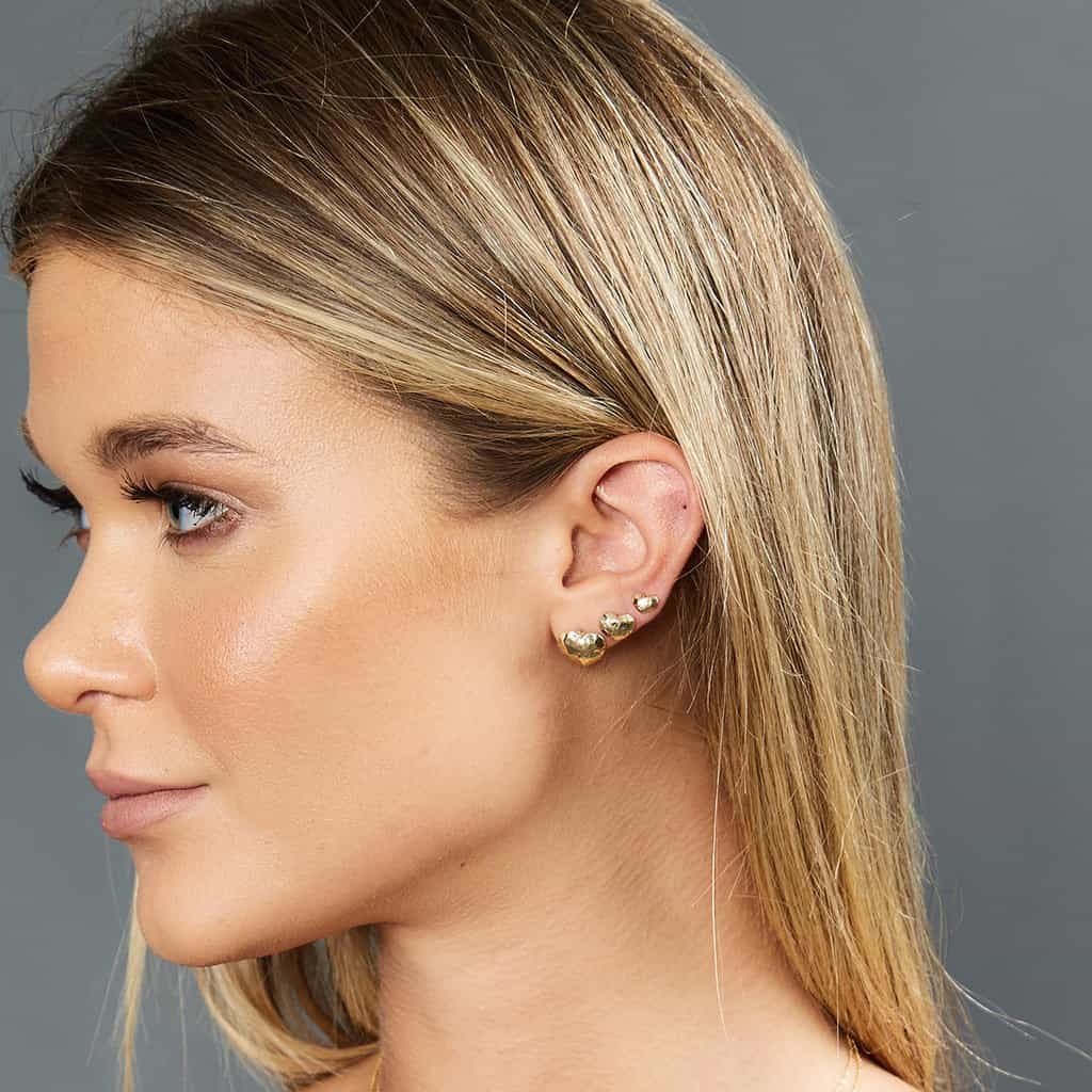 Kids Baby Love Heart Earrings - Image 4