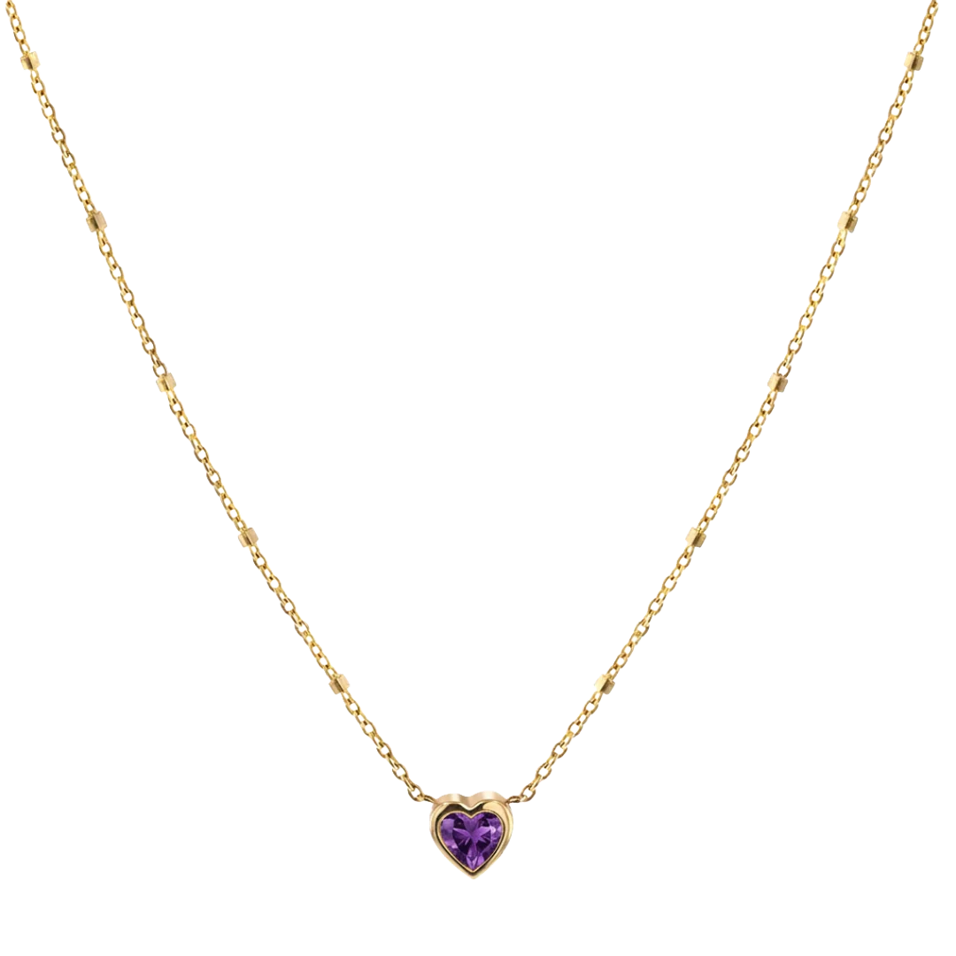 Bezel Heart Necklace - Image 6