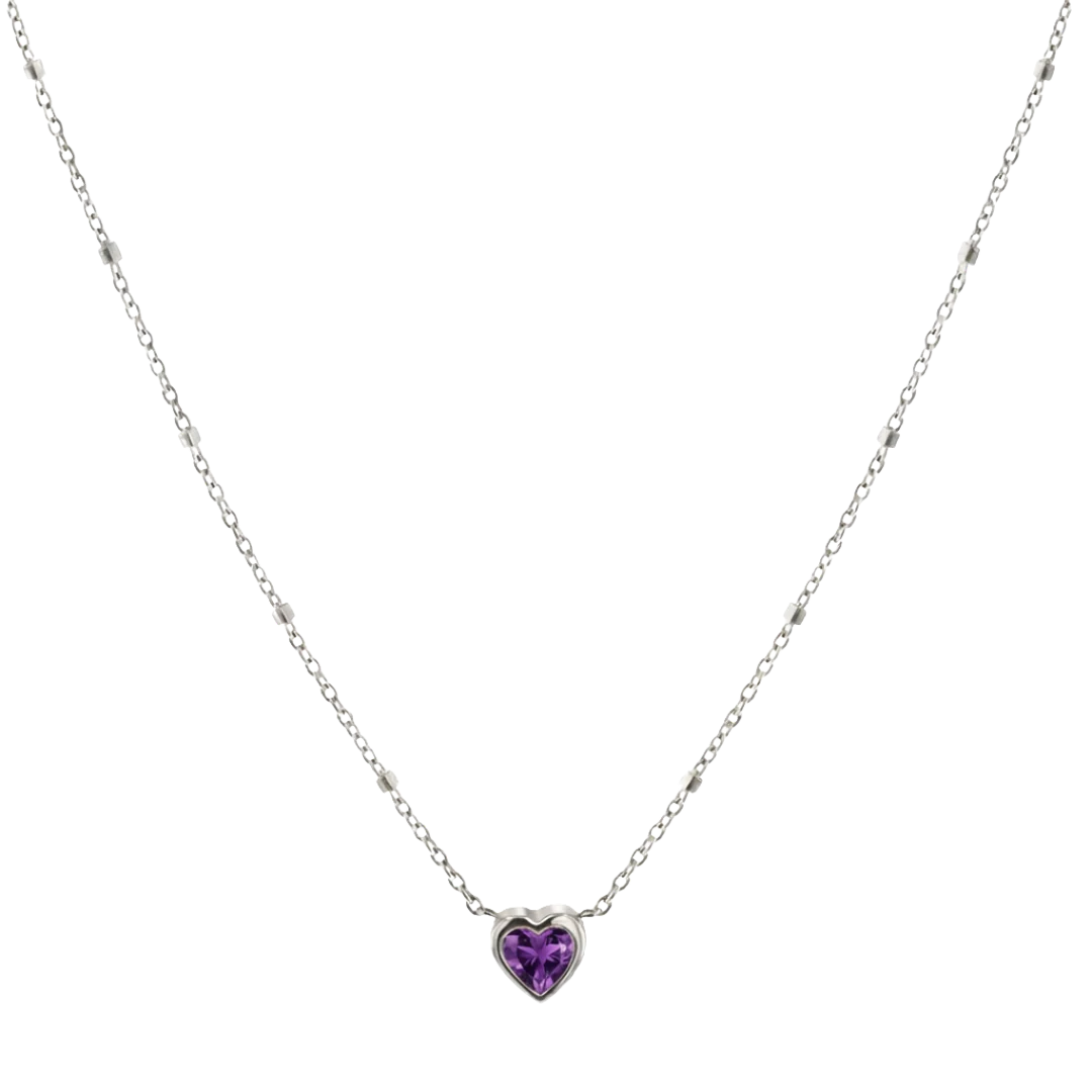 Bezel Heart Necklace - Image 11