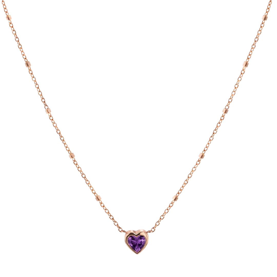 Bezel Heart Necklace - Image 12