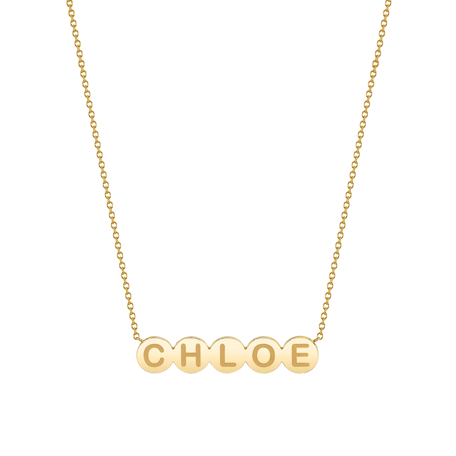 Kids Bubble Round Engravable Necklace
